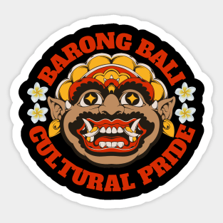 Barong Bali Cultural Pride, Retro Shirt, Vintage Shirt, Balinese Sticker